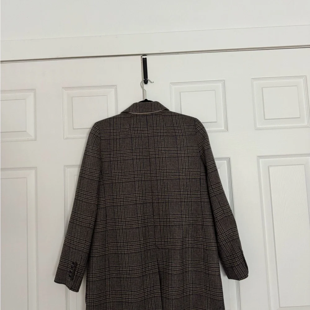 Madewell Plaid Blazer - Brown and Black - Picture 2 of 2
